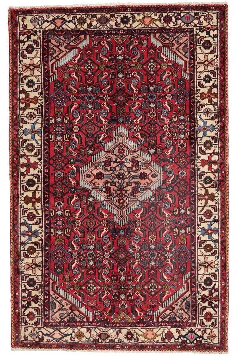 Assadabad · Handgeknüpft – Rot, 202x128 cm