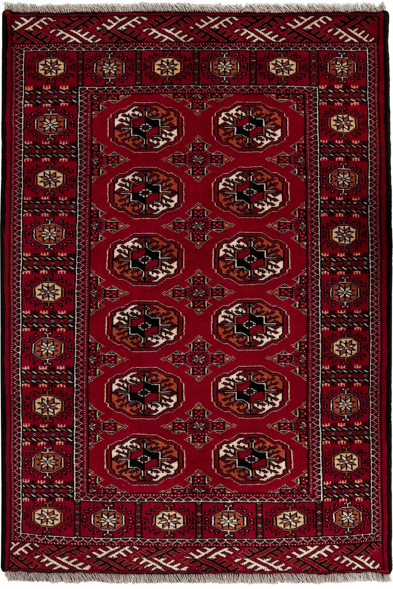 Turkman · Handgeknüpft – Rot, 145x99 cm