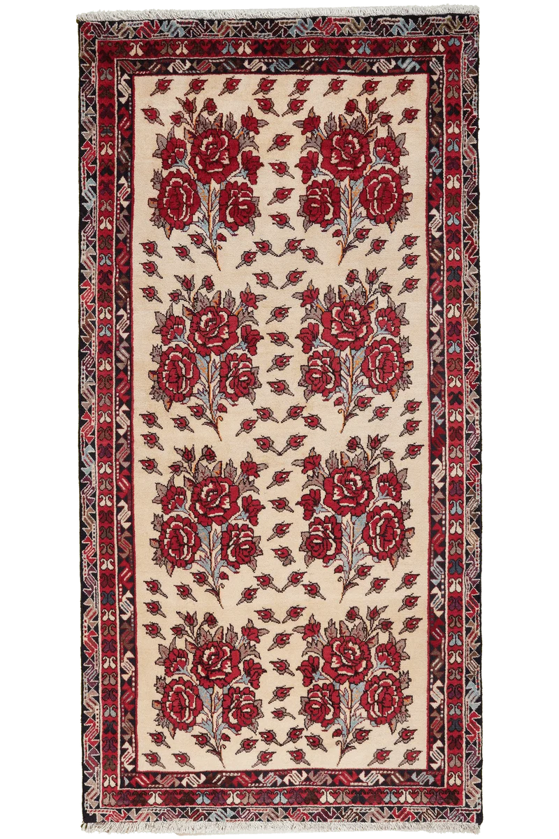 Afshar · Handgeknüpft – Beige, 222x111 cm