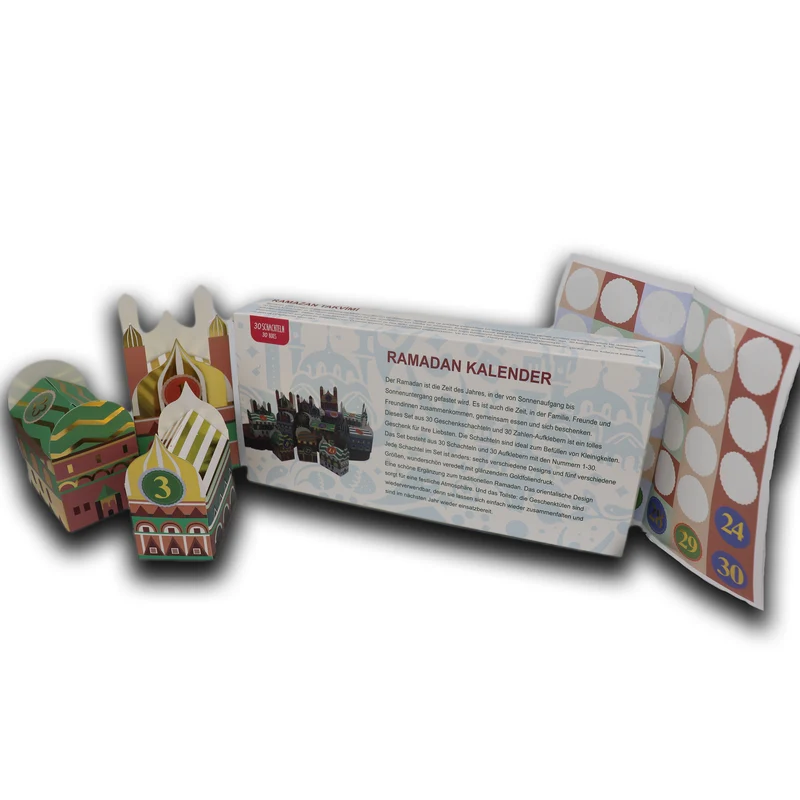 Ramadan Kalender mit 30 Schachteln