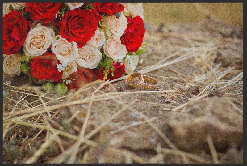 Fussmatte Hochzeit 10106