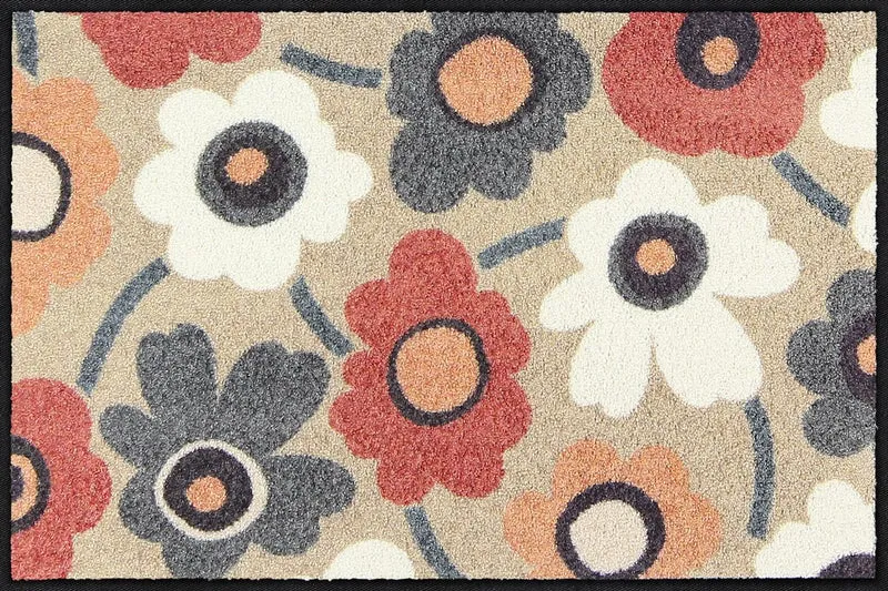 Eingangsmatte 50x75 Blooming Harmony blue-rose