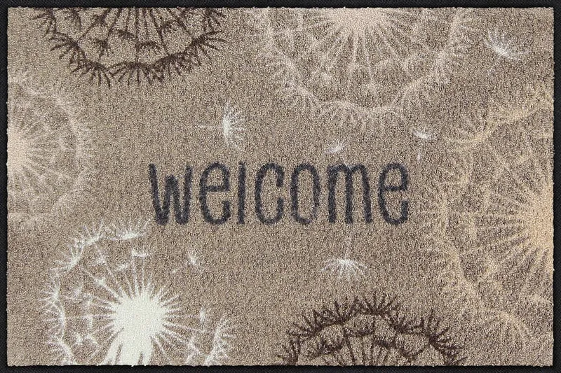 Eingangsmatte 50x75 Dandelion Welcome beige