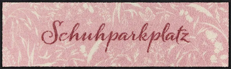 Läufer 30x100 Schuhparkplatz Wiese rosa