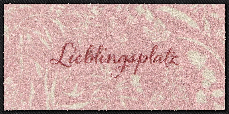 Läufer 30x60 Lieblingsplatz Wiese rosa