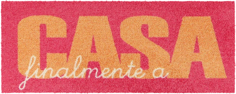 Fußabtreter klein 30x75 Casa Type pink-orange