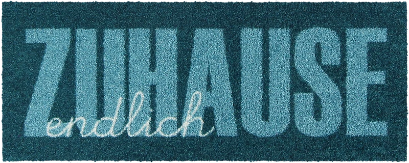 Fußabtreter klein 30x75 Zuhause Type aqua