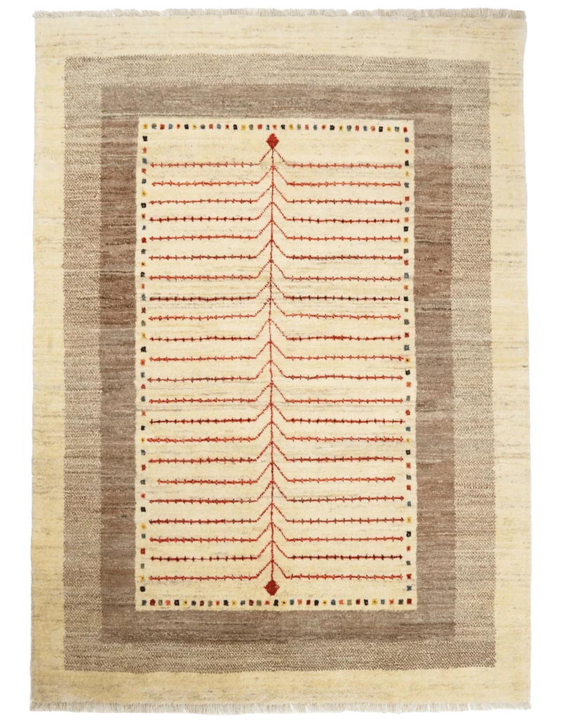 Gabbeh Sonnat · Handgeknüpft – Beige, 198x147 cm