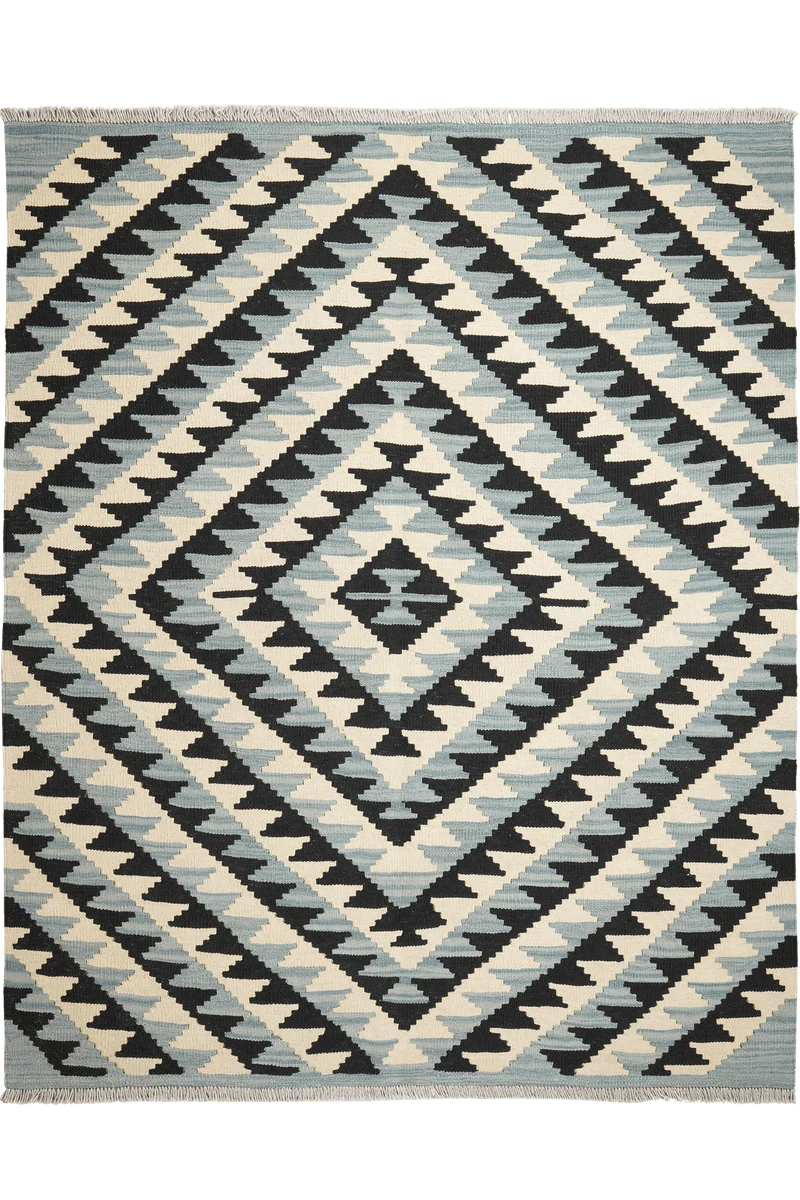 Kelim Gashgai · Handgewebt – Beige, 198x160 cm