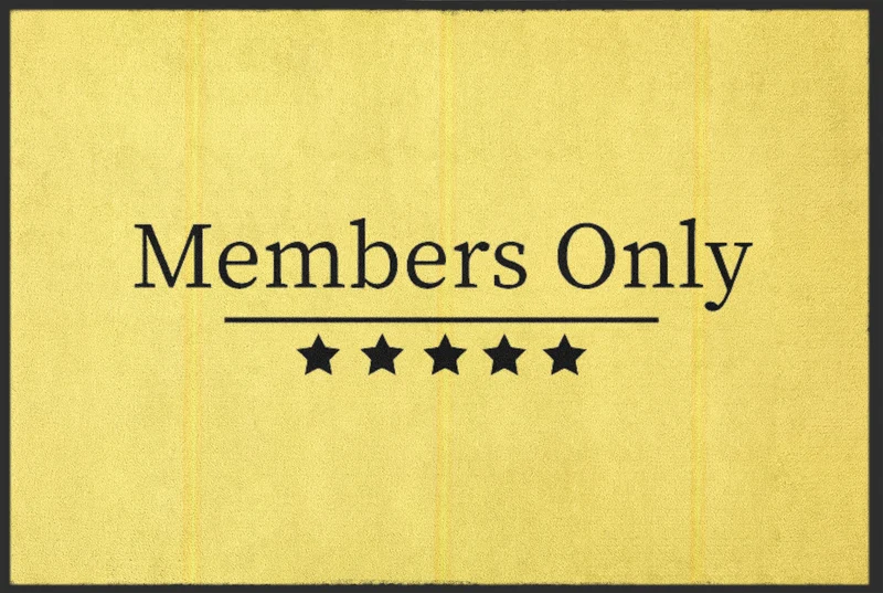 Fussmatte Members Only 10490