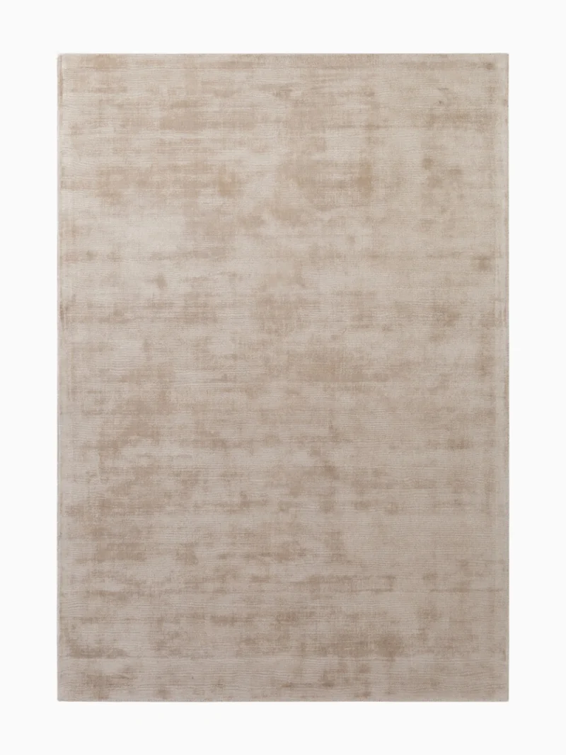 Handgewebter Viskoseteppich Noemi Beige