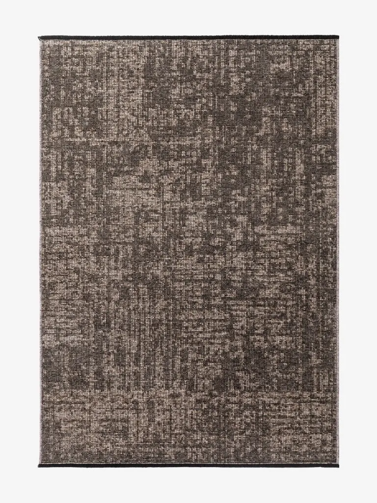 Elle Decoration Kurzflorteppich Prisma Braun