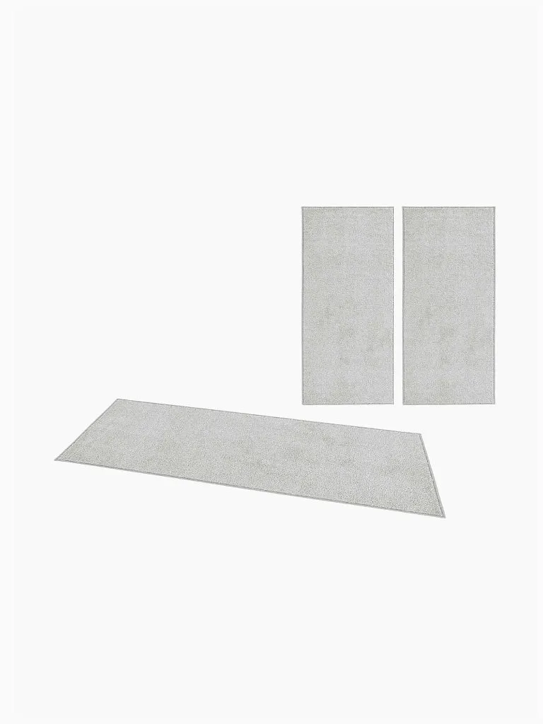 Velours Teppich Pure Silber Bettumrandung
