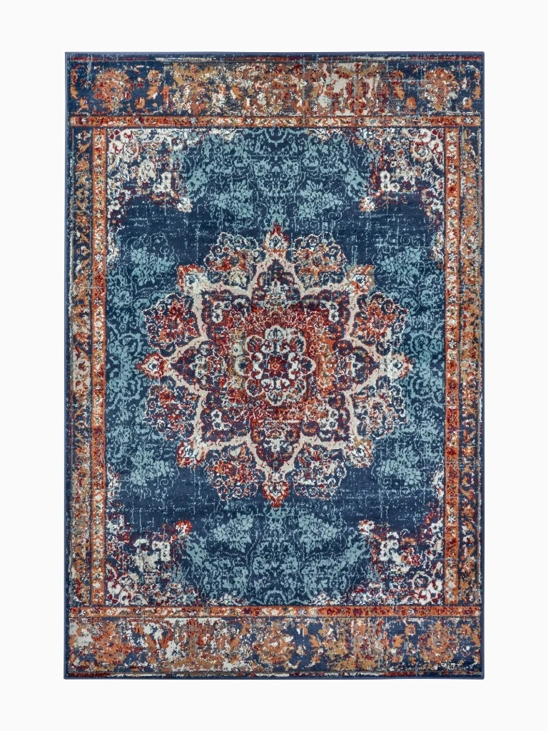 Vintage Teppich Maderno Blau