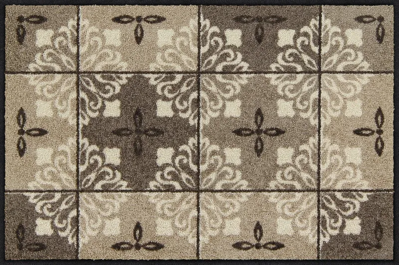 Fußmatte 50 x 75 cm Ornamontana taupe taupe
