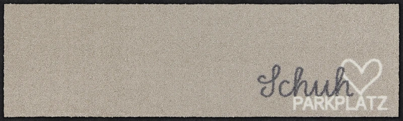 Läufer klein 30x100 Schuhparkplatz pur taupe