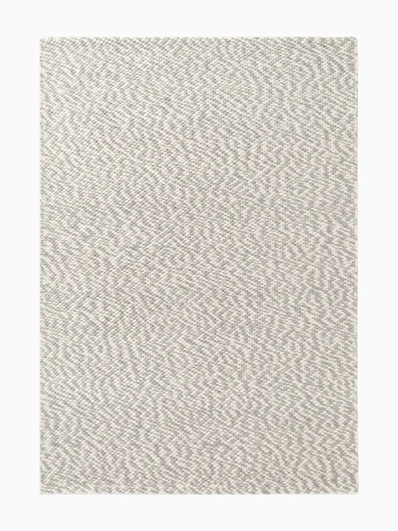 Wollteppich Beans Creme/Grau
