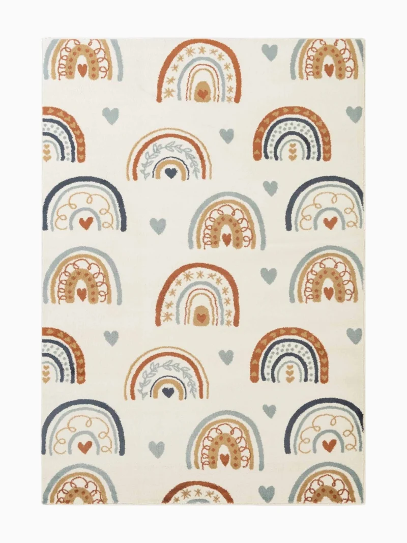 Kinderteppich Boho Bogen Bunt