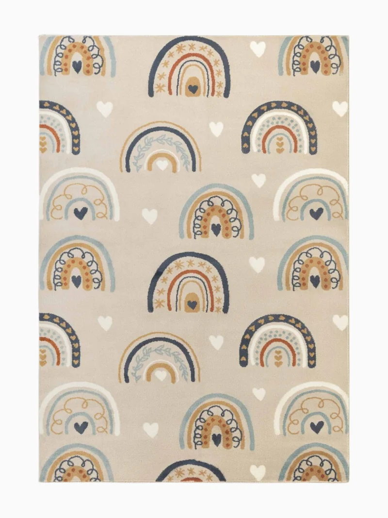 Kinderteppich Boho Bogen Bunt