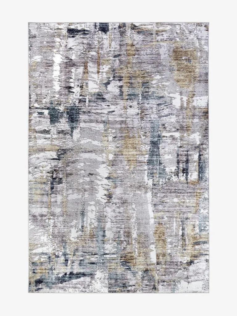 Elle Decoration Teppich Malard Blau Gold
