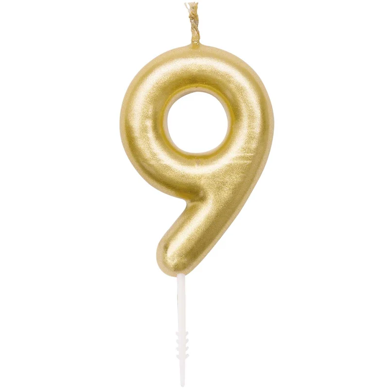 Goldene Kerze Nummer 9