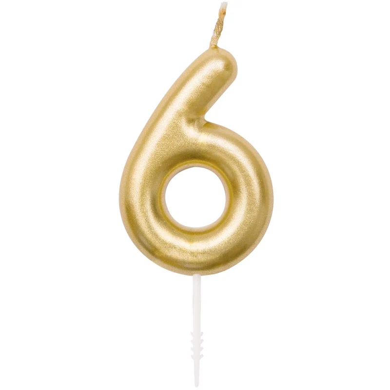 Goldene Kerze Nummer 6