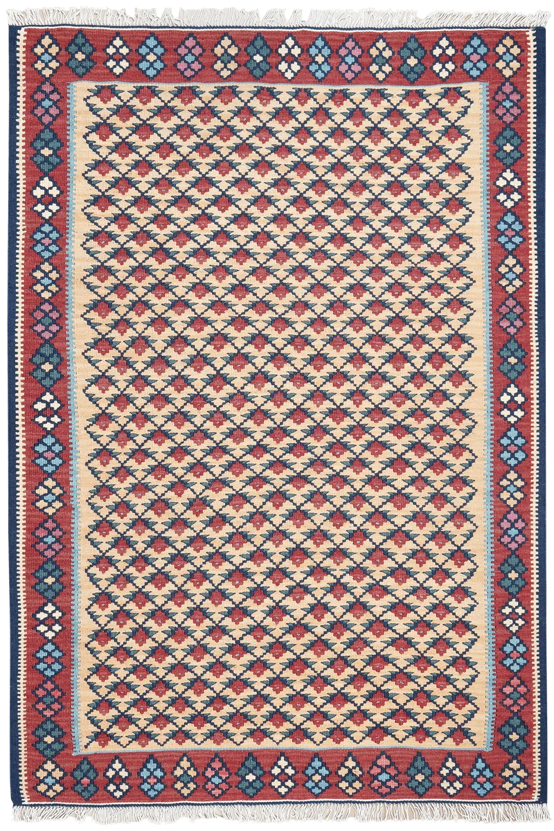 Kelim Senneh · Handgewebt – Bunt, 146x100 cm
