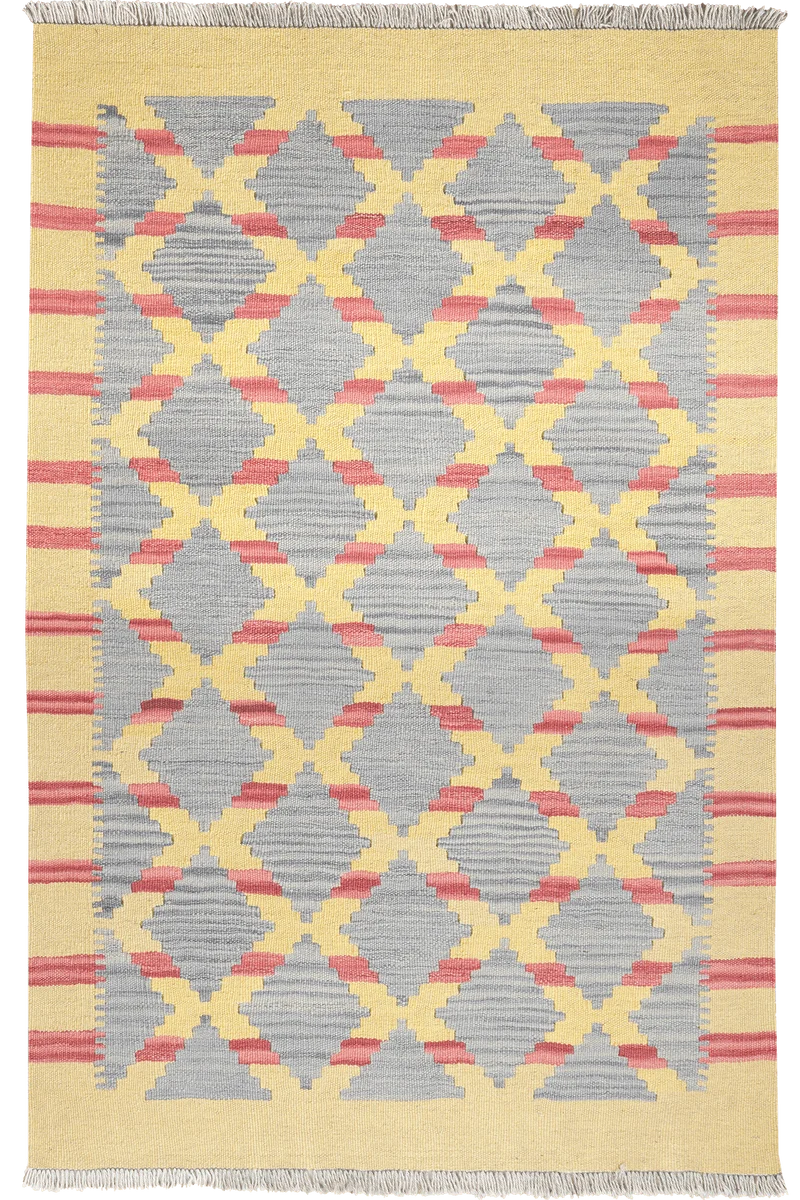 Kelim Gashgai · Handgewebt – Gelb, 154x99 cm