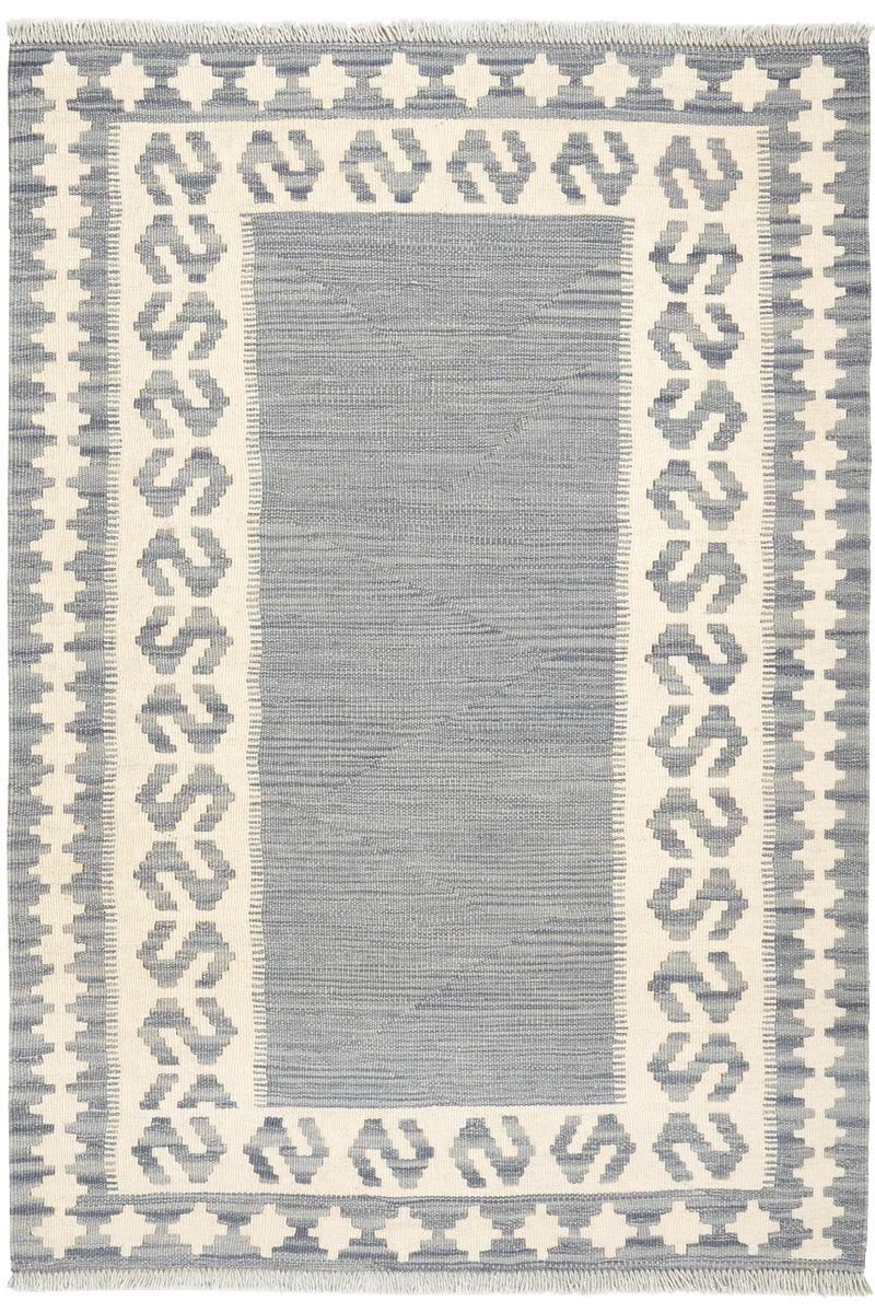 Kelim Gashgai · Handgewebt – Grau, 148x103 cm