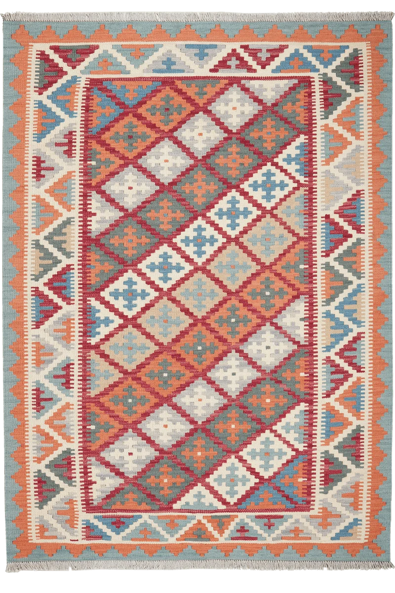 Kelim Gashgai · Handgewebt – Rot, 177x128 cm