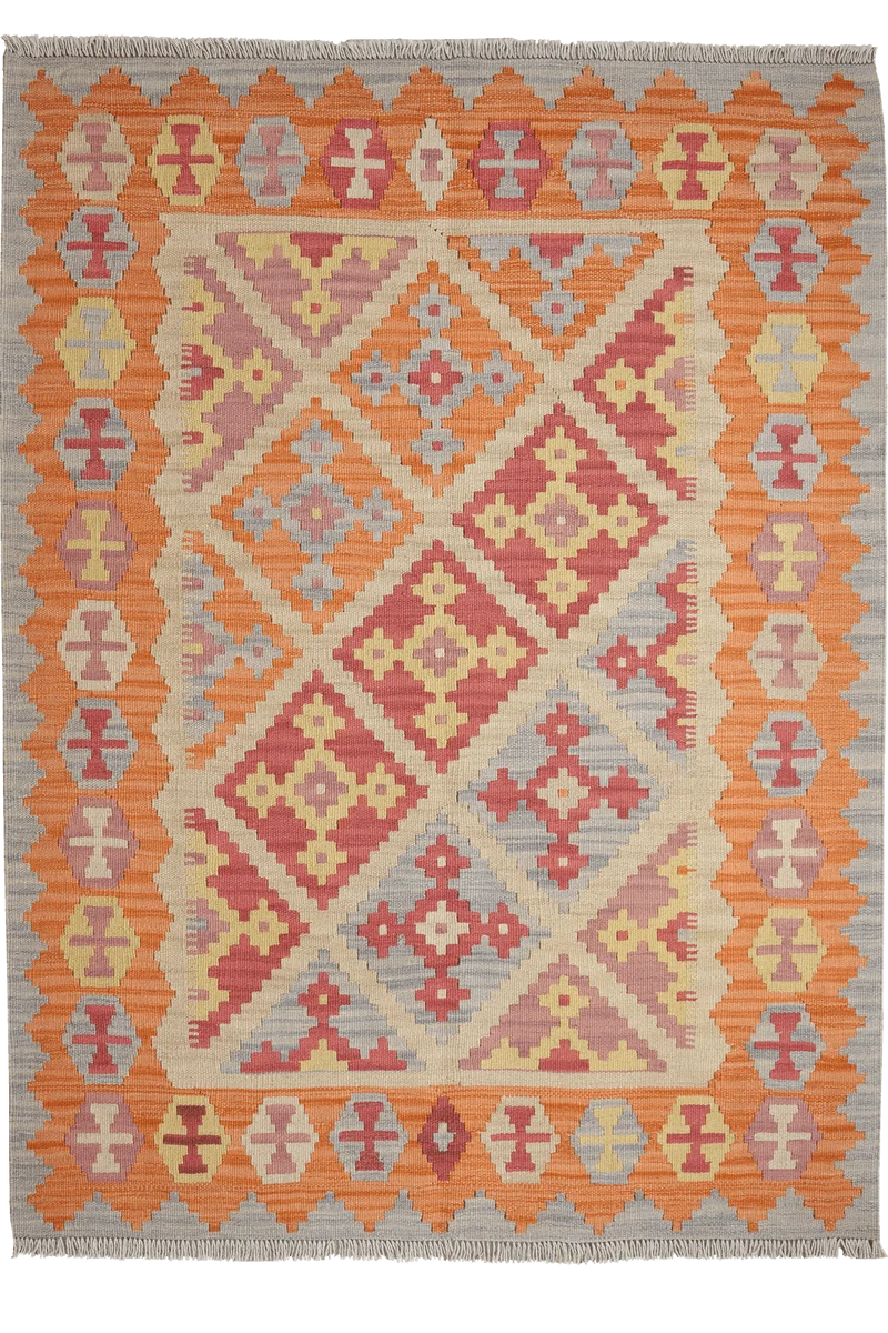 Kelim Gashgai · Handgewebt – Beige, 172x127 cm
