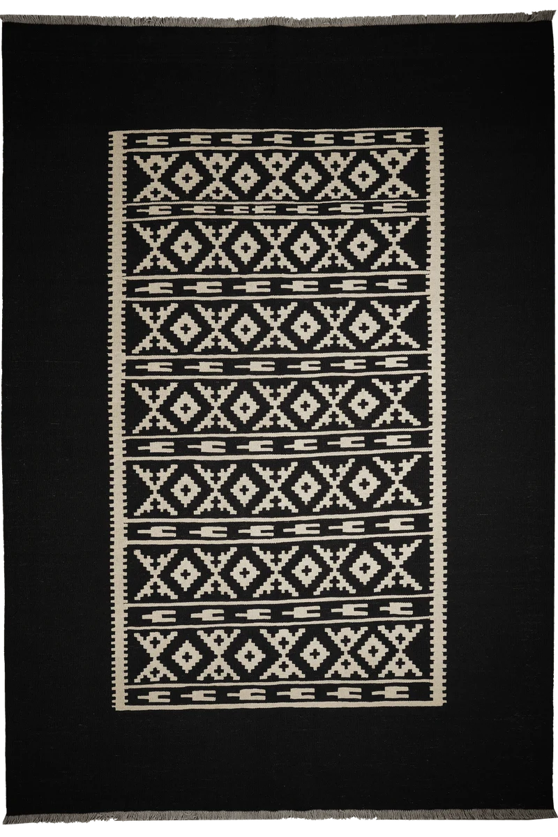 Kelim Gashgai · Handgewebt – Beige, 295x206 cm