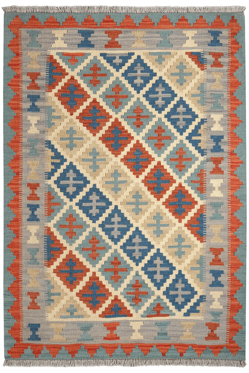 Kelim Gashgai · Handgewebt – Beige, 152x106 cm