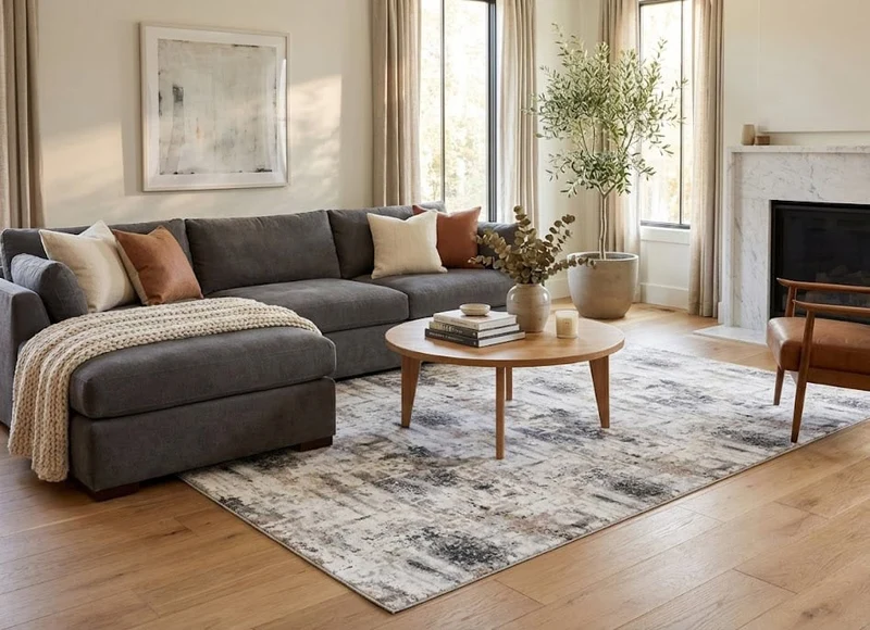 Tappeto Moderno Bristol Grigio