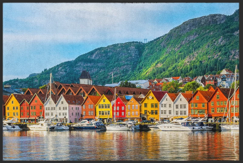 Fussmatte Bergen Norwegen 10322