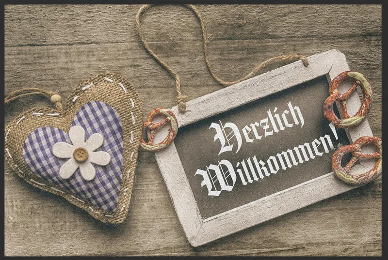 Fussmatte Herzlich Willkommen 10260