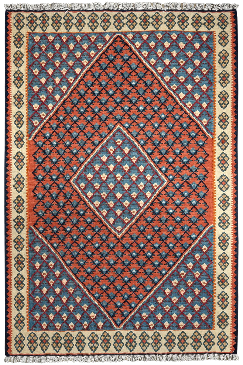 Kelim Senneh · Handgewebt – Rot, 157x107 cm