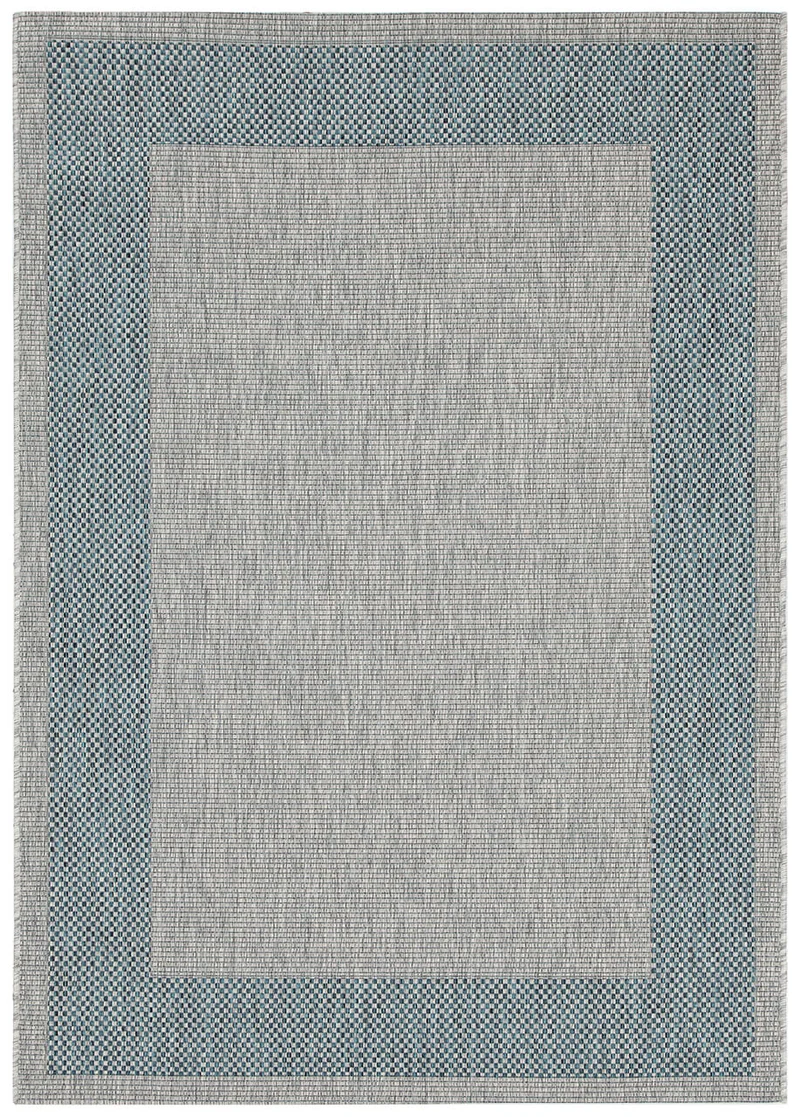 Tappeto Outdoor Flatweave Blu