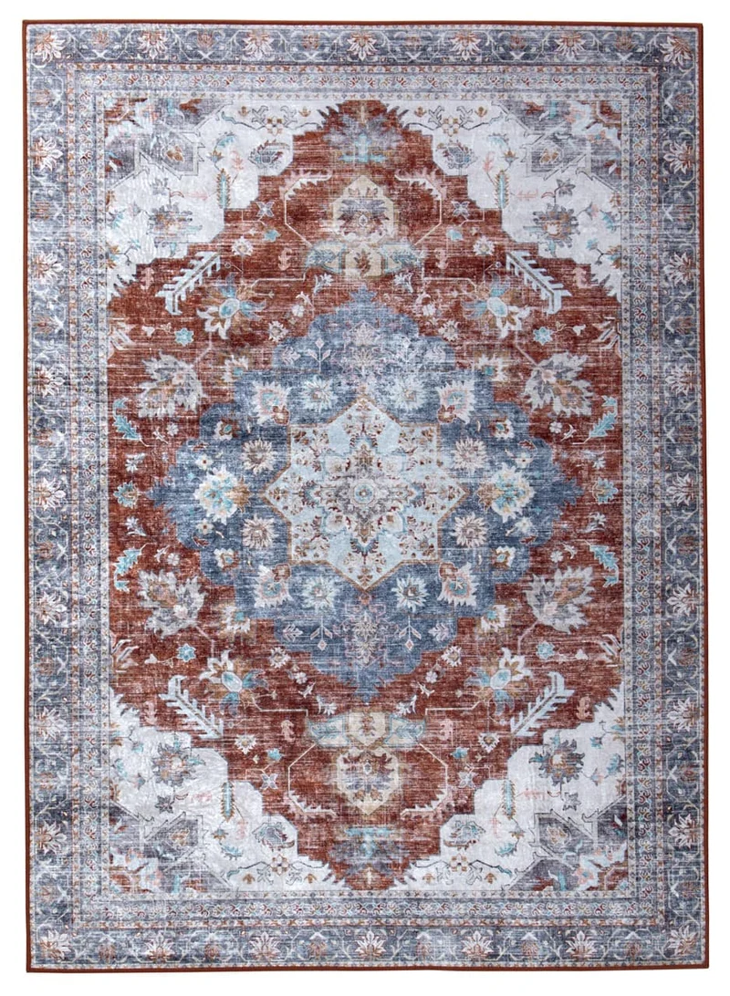 Tappeto Classico Vintage Printed Grigio