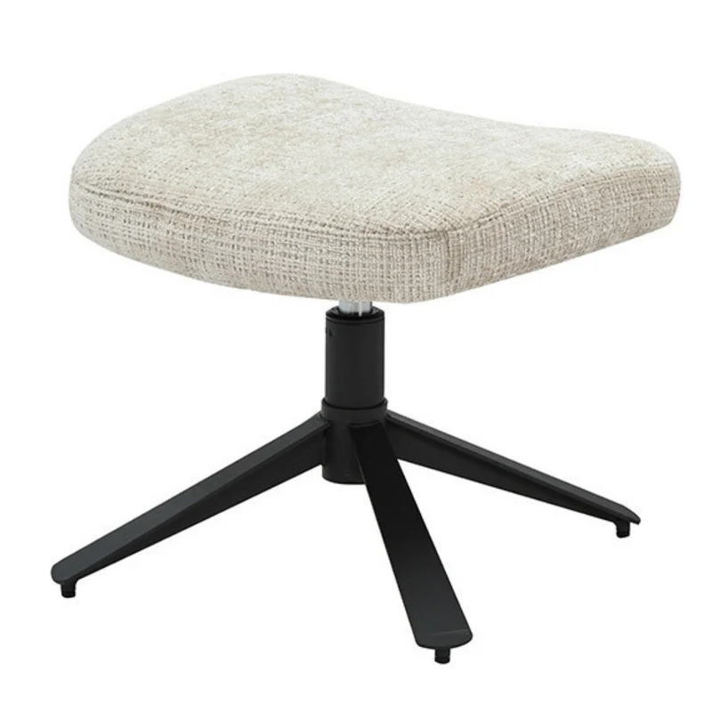 Drehbarer Hocker HEAVEN champagner-beige Strukturstoff