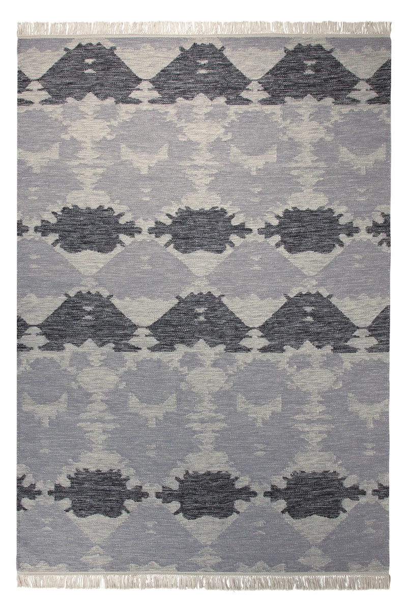 Esprit Teppich 130x190 cm Grau "Denim batik"