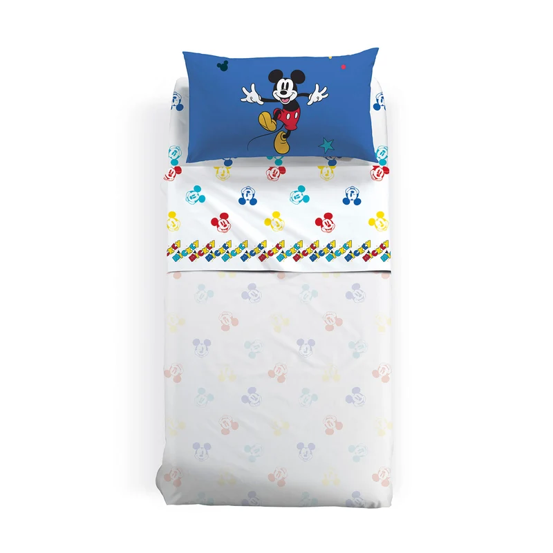 Completo Lenzuola mickey retro in Cotone