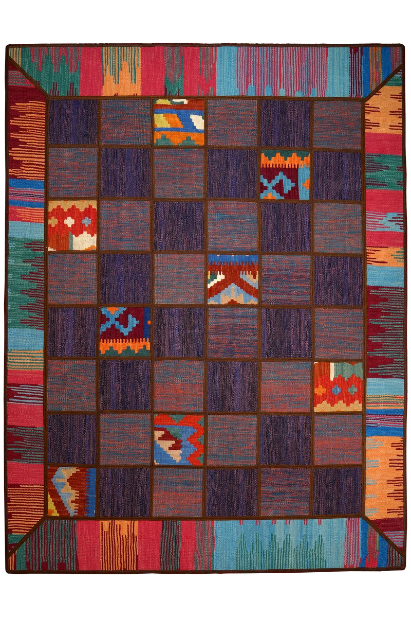 Kelim Tekkeh · Handgewebt – Bunt, 200x150 cm
