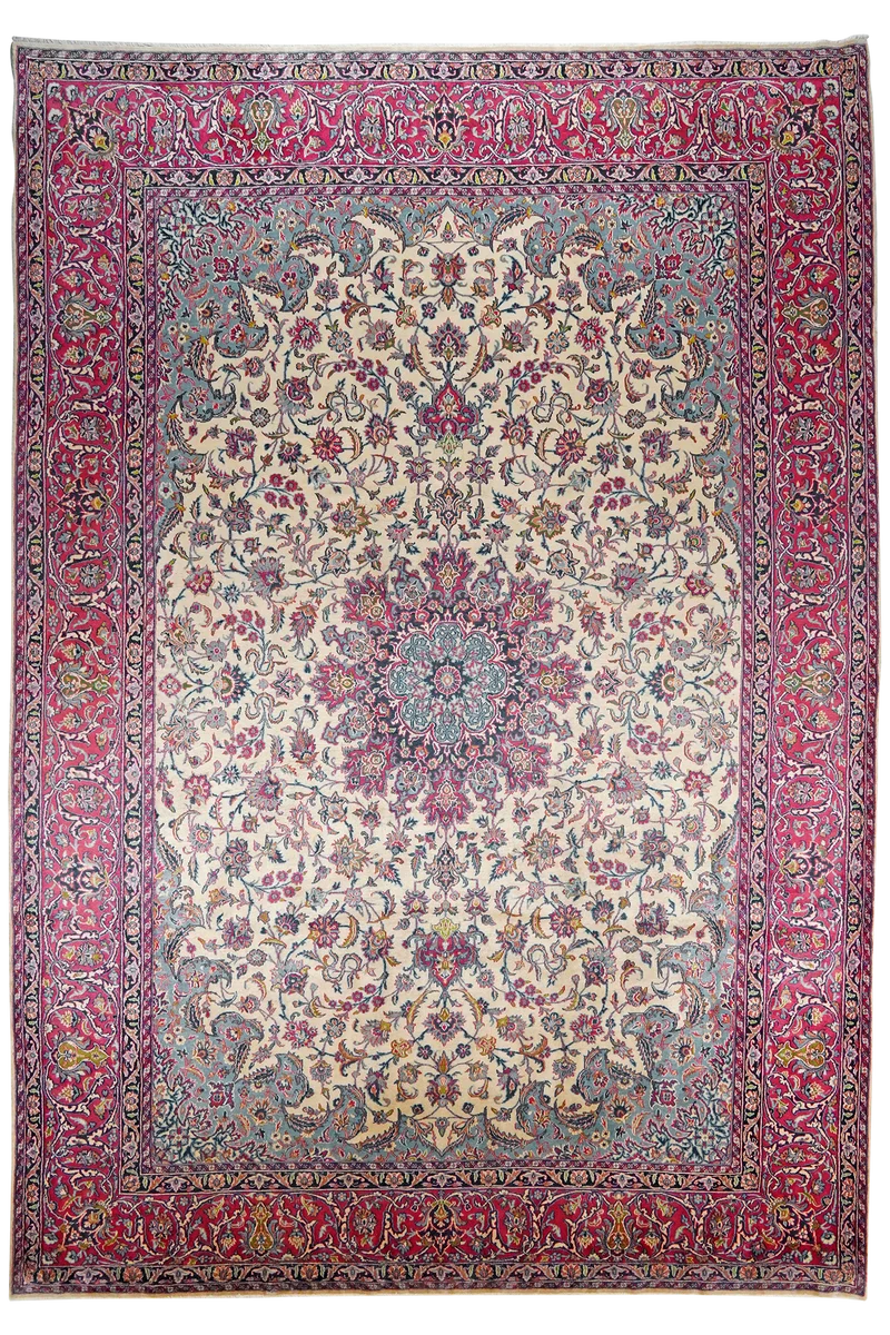 Kirman · Handgeknüpft – Beige, 359x249 cm