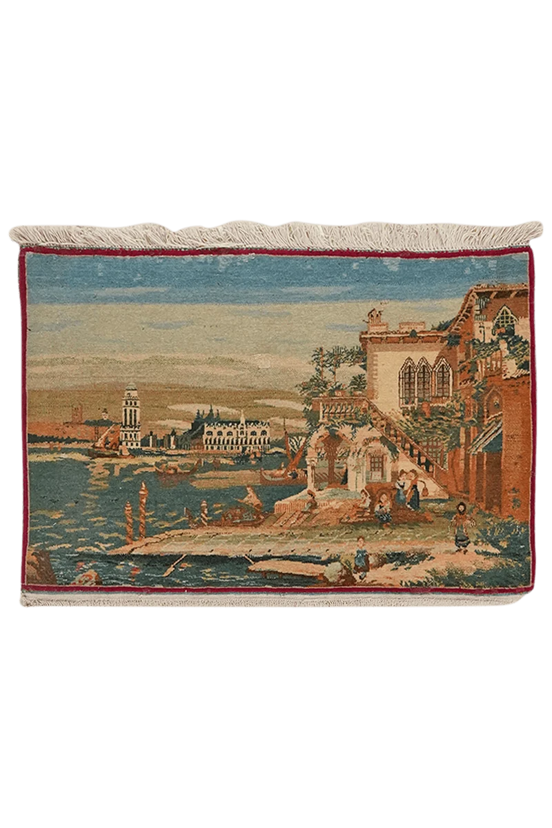 Kashan · Handgeknüpft – Bunt, 49x75 cm