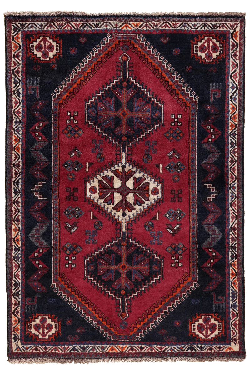 Gashgai · Handgeknüpft – Rot, 155x108 cm