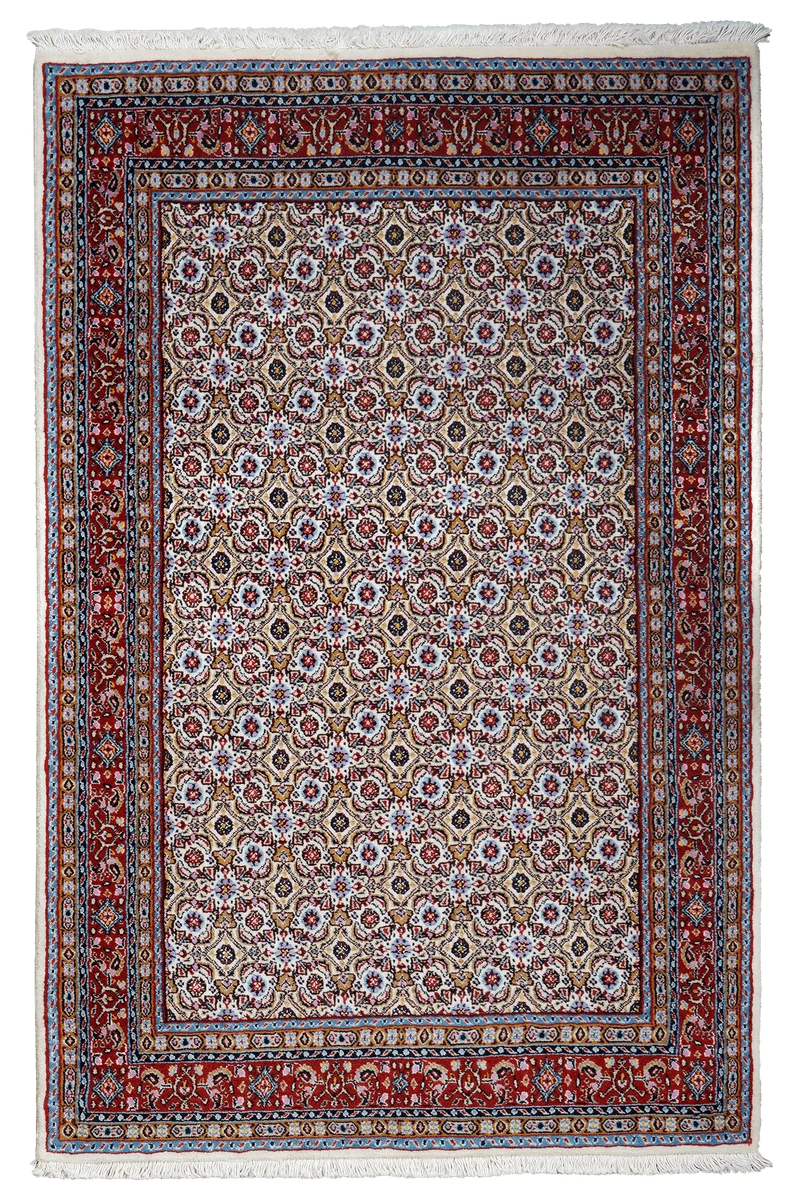 Moud Mahi · Handgeknüpft – Beige, 148x97 cm