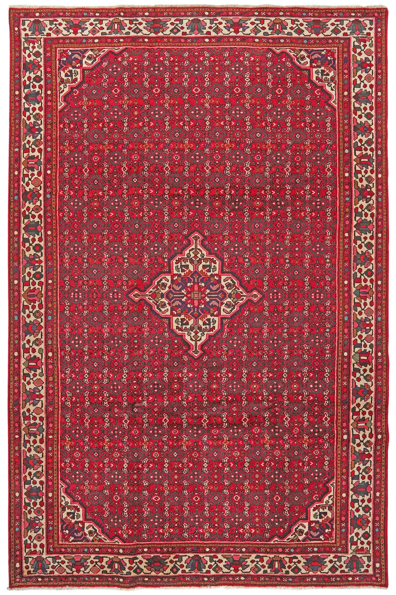 Hosseinabad · Handgeknüpft – Rot, 312x205 cm