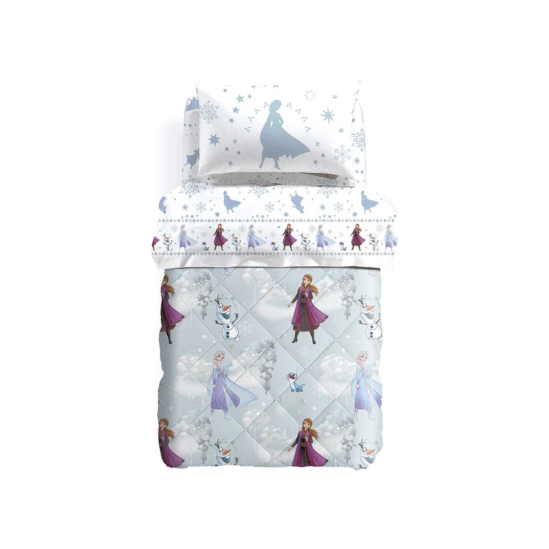 Trapunta frozen elsa&anna in Cotone 300 gr/mq