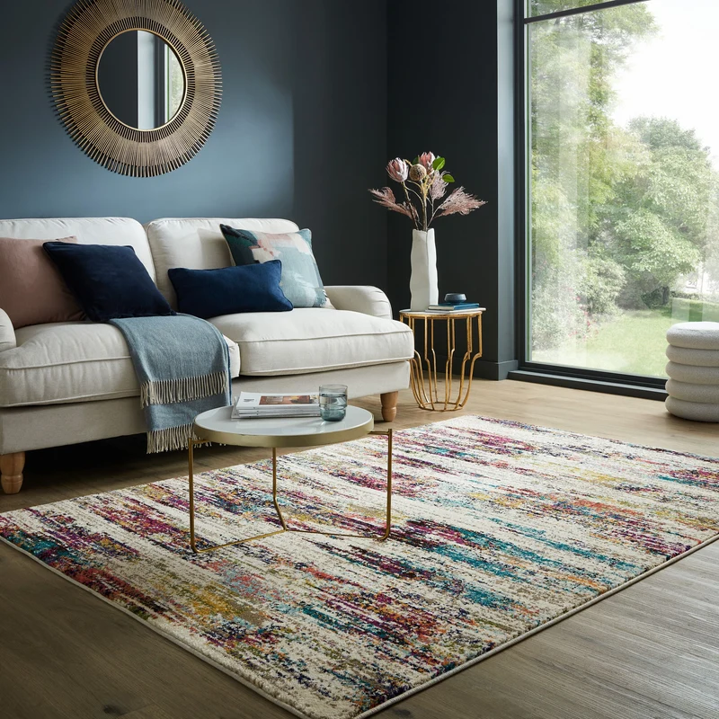 Teppich Kurzflor Abstrakt Modern, Wohnzimmer